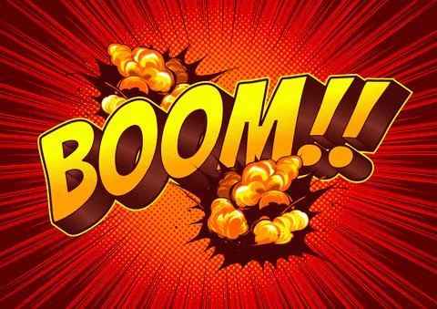 Boom Comic background Stock Illustration