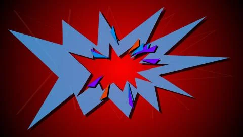 Boom. Comic book explosion. Illustration