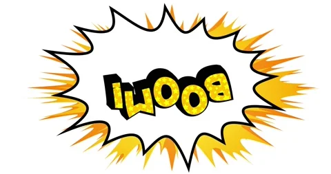 Boom comic book word, explosion word animation. Stock Footage 150691102