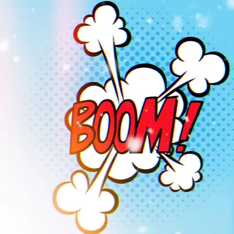 Boom! Comic Bubble Stock Footage 259593725