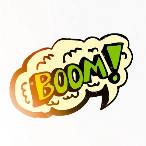 Boom! Comic Bubble Vector Animation Stock Footage 259335126
