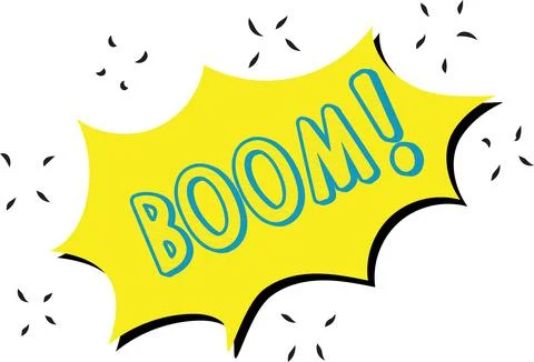 Boom Comic Shape Stock Illustration