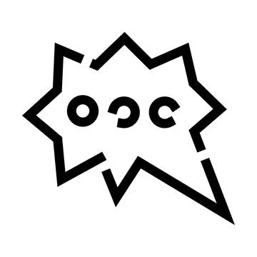 Boom comic speech bubble communication icon Stock Illustration