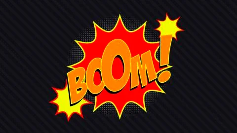 Boom! - Comic Speech Bubble Stock Illustration