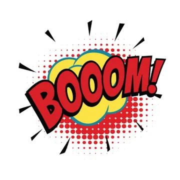 Boom comic word Stock Illustration