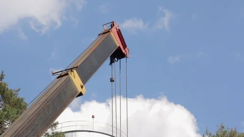 The Boom of the Crane Stock Footage 87082267