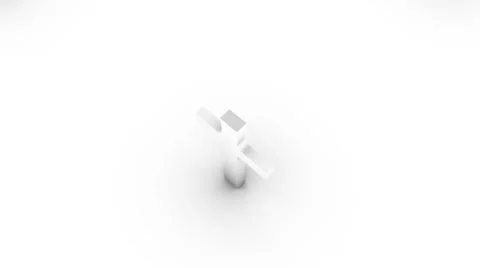 Boom down from single cross revealing endless crosses (white) Stock Footage 26718652