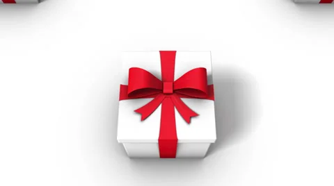 Boom down from a single Gift Box revealing endless Stock Footage 28933676