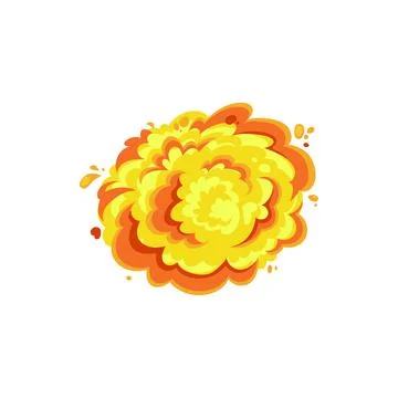 Boom effects, explode destruction of nuclear bomb Stock Illustration