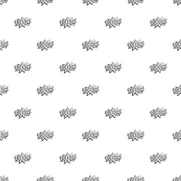 Boom, explosion bubble pattern Stock Illustration