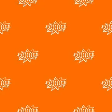 Boom, explosion bubble pattern seamless Illustrazione stock