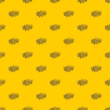 Boom, explosion bubble pattern vector Stock Illustration