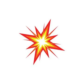 Boom explosion icon vector illustration Stock Illustration