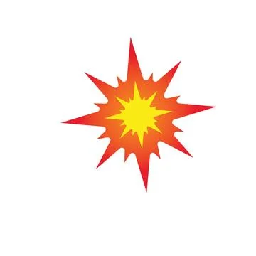 Boom explosion icon vector illustration Stock Illustration