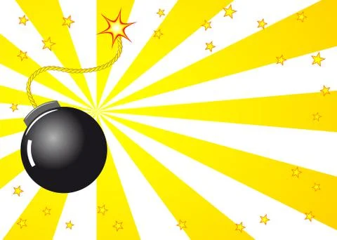Boom explosion Stock-Illustration
