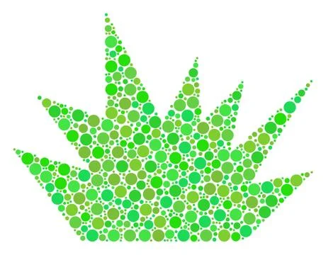 Boom Explosion Mosaic of Circles Stock Illustration