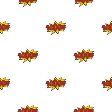 Boom, explosion pattern seamless 스톡 일러스트