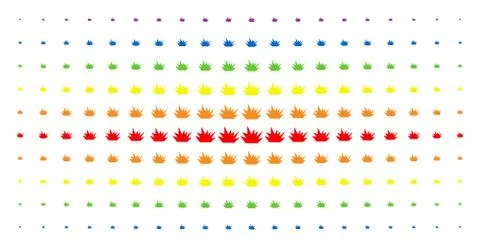 Boom Explosion Spectrum Halftone Pattern Stock Illustration