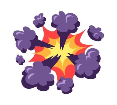 Boom explosion vector illustration. Stock Illustration