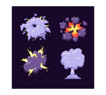 Boom explosion vector illustration. Stock Illustration