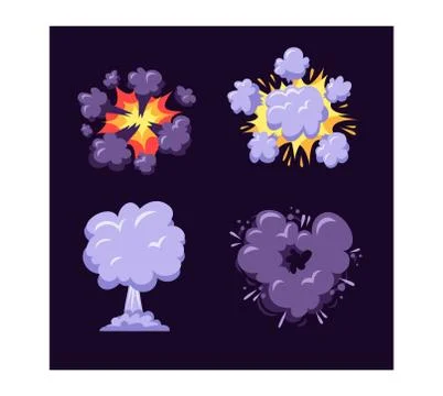 Boom explosion vector illustration. Stock Illustration