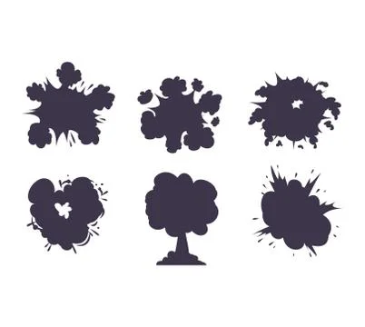 Boom explosion vector illustration. Stock Illustration