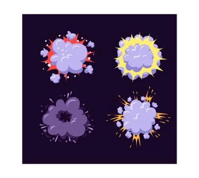 Boom explosion vector illustration. Stock Illustration