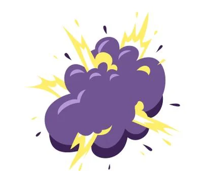 Boom explosion vector illustration. Stock Illustration
