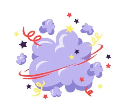 Boom explosion vector illustration. Stock Illustration