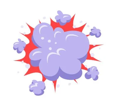 Boom explosion vector illustration. Stock Illustration