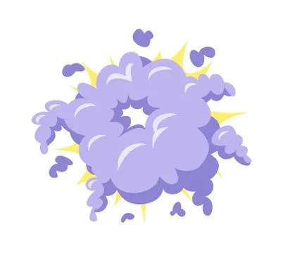Boom explosion vector illustration. Stock Illustration