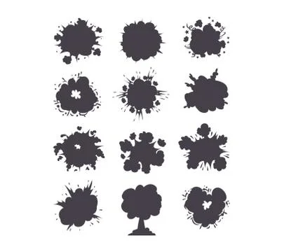Boom explosion vector illustration. Stock Illustration