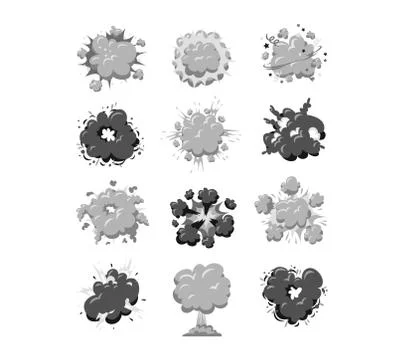 Boom explosion vector illustration Stock Illustration