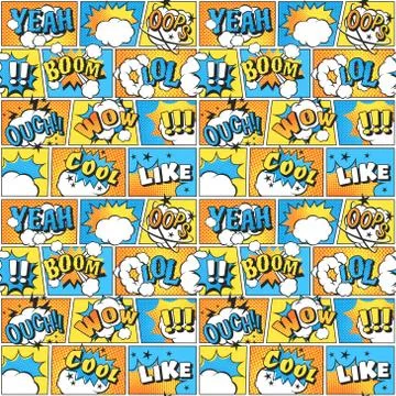 Boom icons seamless pattern explosion 스톡 일러스트