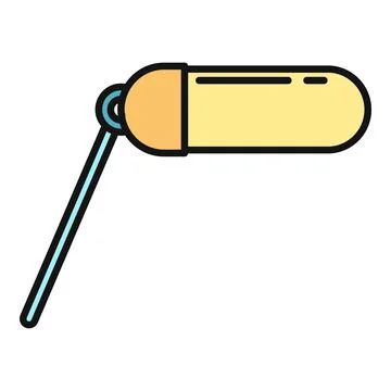 Boom microphone icon representing audio sound recording Stock-Illustration