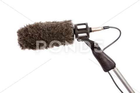 Boom microphone windshield Stock Photos
