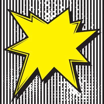 Boom pop art explosion speech bubble. Mockup for comic book and manga Stock-Illustration