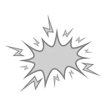 Boom process icon monochrome Illustrazione stock