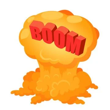 Boom speech bubble icon, isometric style Stock Illustration