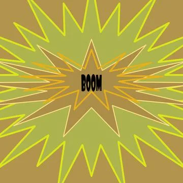 Boom speech bubble Stock Illustration