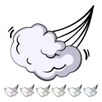 Boom speed comic cartoon vector graphic Stock Illustration