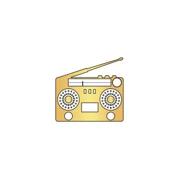 Boombox computer symbol Illustrazione stock