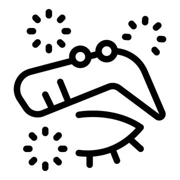 Boomerang flying between exploding fireworks icon Illustrazione stock