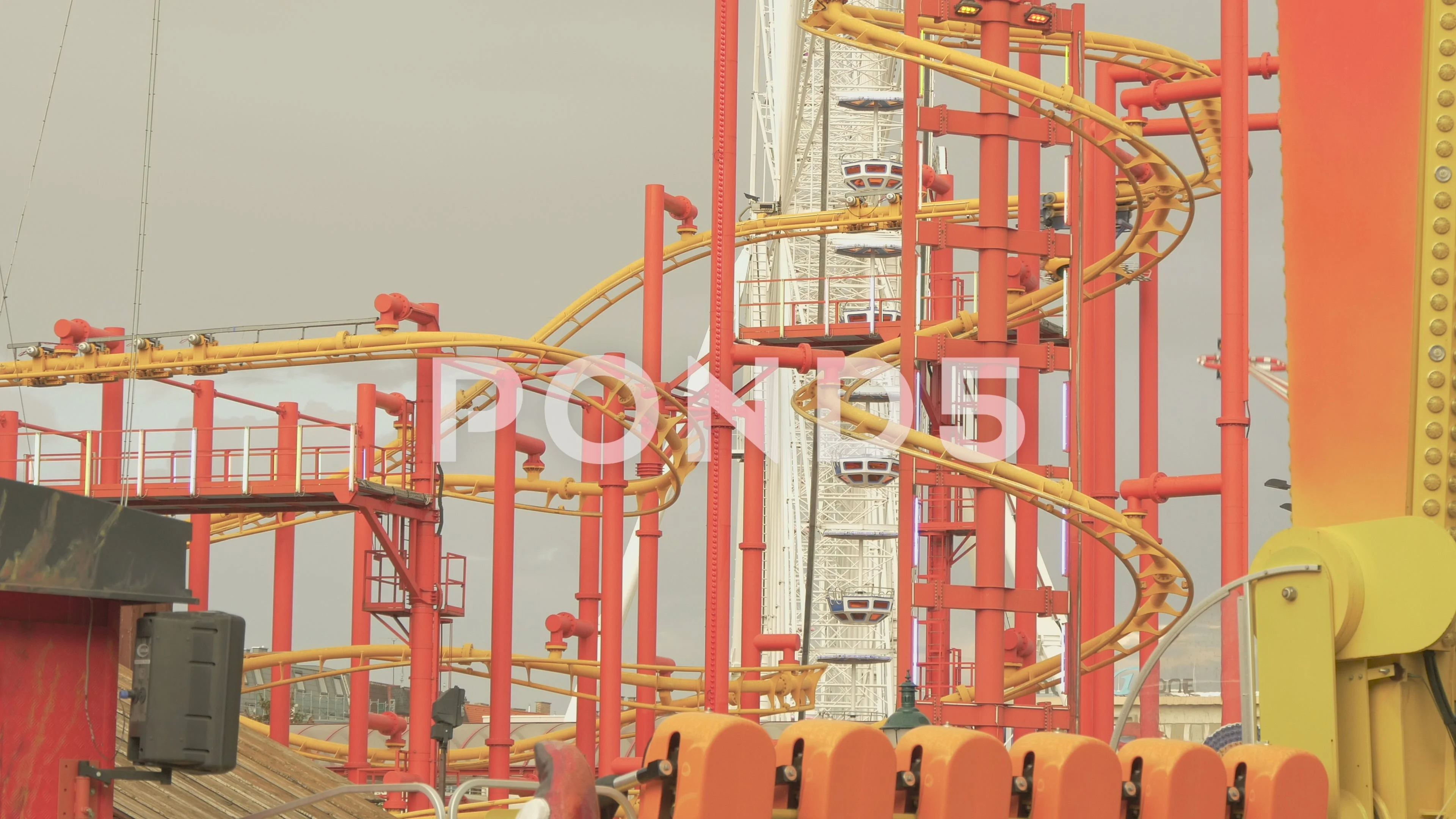 Boomerang Roller Coaster in Prater Vienna