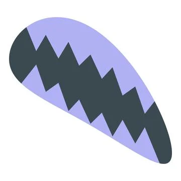 Boomerang showing zigzag pattern representing electricity current flowing Stock Illustration
