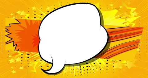 Booming Comic Book Speech Bubble Stock-Footage 166484635