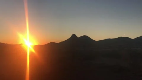 Boondocking in the BLM near Quartzsite Stock Footage 154482751