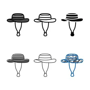 Boonie hat diversity cap color icon vector Stock Illustration