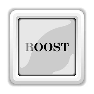 Boost icon. internet button on white background.. Stock Illustration