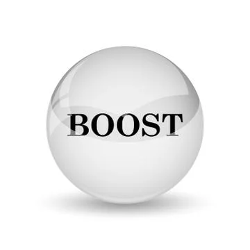 Boost icon. Internet button on white background. 스톡 일러스트